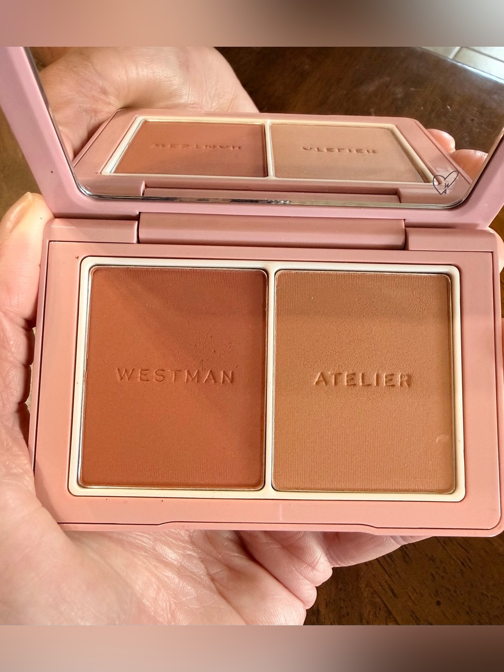 Westman Atelier BABY CHEEKS POWDER BLUSH DUO PALETTE- SUEDE/SABLE